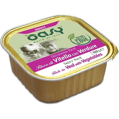 Oasy Tasty Pate Adult rich in Veal with Vegetables 150 g