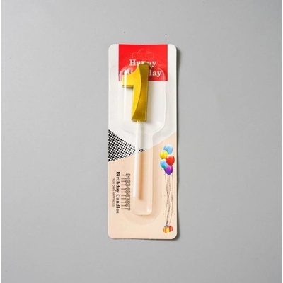 Dortisimo Svíčka zlatá číslo 1 – Zboží Dáma