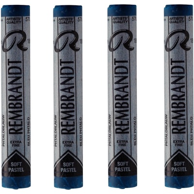Rembrandt Soft Pastel sada suchých pastelov phthalo blue 3 4 ks