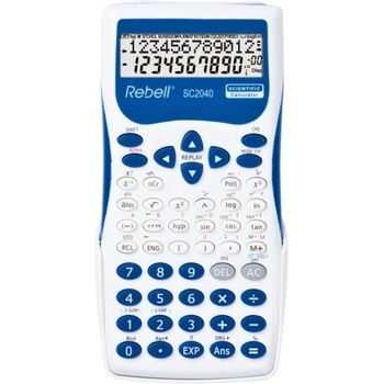 Научен калкулатор Rebell SC2040 Бял със синьо (SC2040)