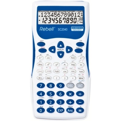 Научен калкулатор Rebell SC2040 Бял със синьо (SC2040)