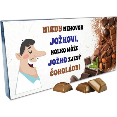 FOTOPOŠTA Nikdy nehovor MENO mliečna čokoláda 100 g