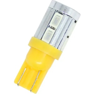  Лед крушки тип t10 5w с 10 smd 5630 диода - Жълт цвят (t1010smd4)