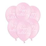 PartyDeco Розови балони - Честит рожден ден 50 бр