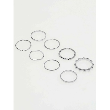 Moodo Комплект фини сребърни пръстени Moodo Moodo | Srebaren | ЖЕНИ | ЕДИН РАЗМЕР