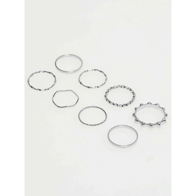 Moodo Комплект фини сребърни пръстени Moodo Moodo | Srebaren | ЖЕНИ | ЕДИН РАЗМЕР