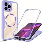 Techsuit Калъф за iPhone 13 Pro Max + Протектор - ColorVerse 360 MagSafe MagSafe Series - лилав (KF2335981)