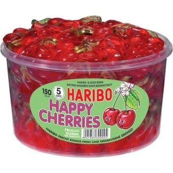 Haribo Happy Cherries - Želé bonbony třešně 1200 g