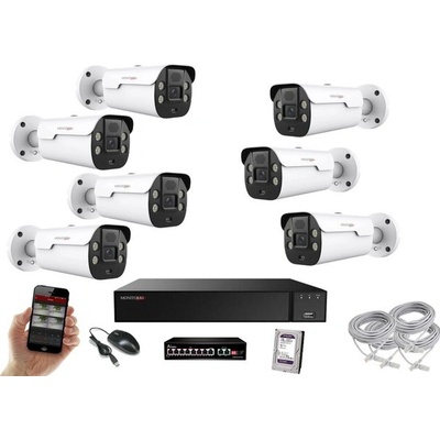 Monitorrs Security 7 kamerový set so switchom 6079K7B