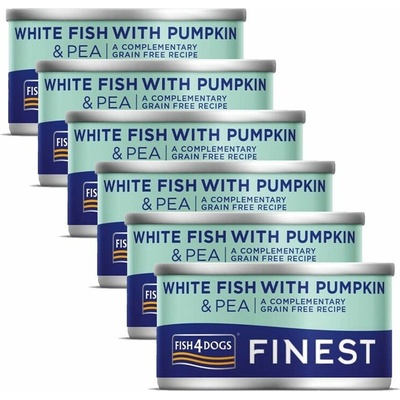 Fish4Dogs Finest White Fish with Pumpkin 6 x 85 g