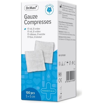 Dr.Max Gauze Compresses 5 x 5 cm 100 ks