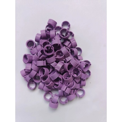 NATURAL GRANEN Rozlišovací kroužky pro holuby plastové fialové 8 x 5 mm 100 ks