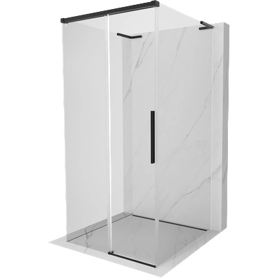 Mexen Rox-3S L Душ кабина 3-стенна плъзгаща 90 x 90 см, прозрачна, черна - 8C2L-090-090-70-00-3S (8C2L-090-090-70-00-3S)