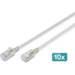 ASSMANN CAT6A F-FTP пач кабел 1 м, сив (опаковка от 10 броя) (DK-1632-A-010S-10)