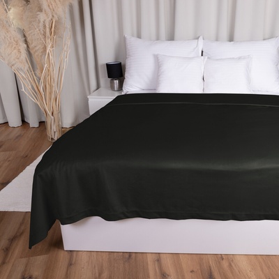 Biante přehoz na postel Zamatový Velvet Prémium SVP-014 Čiernozelený 220 x 240 cm