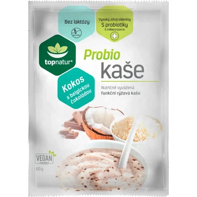 TOPNATUR Probio kaše kokos s belgic.čokoládou 60 g – Zbozi.Blesk.cz