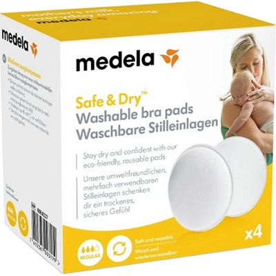Medela Prsní vložky pro opakované použití pratelné 4 ks