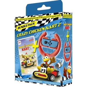 Mindscape Crazy Chicken Kart 2 [Steering Wheel Bundle] (Switch)