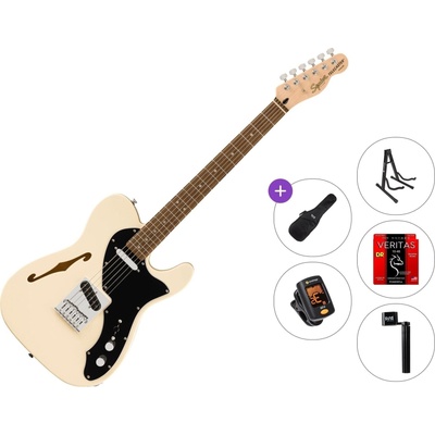 Squier Affinity Series Telecaster Thinline LRL Standard SET Olympic White Електрическа китара