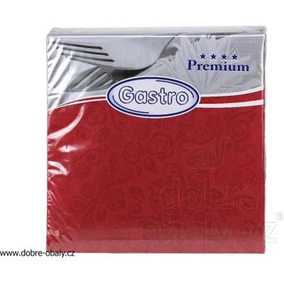Wimex ubrousky Premium dekor R bordové 50ks 40x40cm