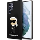 Karl Lagerfeld Liquid Silicone Ikonik NFT Samsung Galaxy S24 Ultra černé