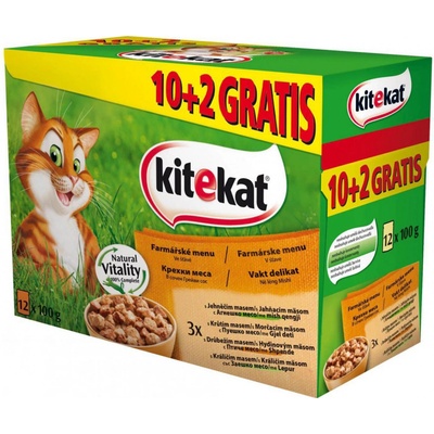 Whiskas Klasické pokrmy kuře hovězí jehně drůbež ve šťávě 40 x 85 g