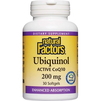 Image 1 of Natural Factors Ubiquinol Active CoQ10 200 mg [30 Гел капсули]