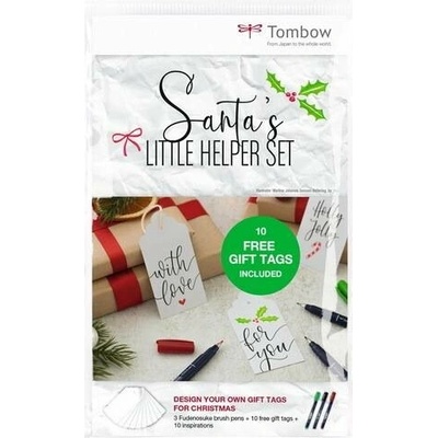 Tombow Tombow Santa's Little Helper Set - sada s Fudenosuke fixami WS-BH-3P