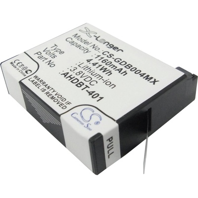 Cameron sino Батерия за камера GOPRO Hero 4; HERO 4 Plus AHDBT-401 3, 8V 1160mAh LIIon Cameron Sino (CS-GDB004MX)
