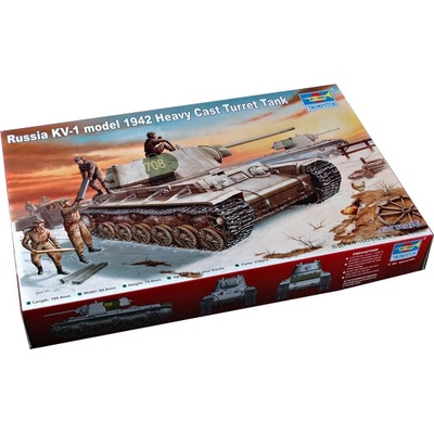 Trumpeter Russian KV-1 model 1942 Heavy Cast Turret Tank 1:35