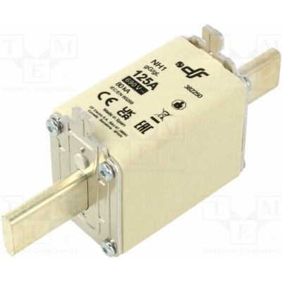 DF ELECTRIC 382250 Pojistka: tavná; 125A; 690VAC; 440VDC; gG; keramická; NH1
