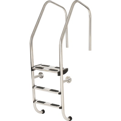 Flexinox pool Rebrík, s extra veľkým rádiusom 3 stupne (AISI 316)