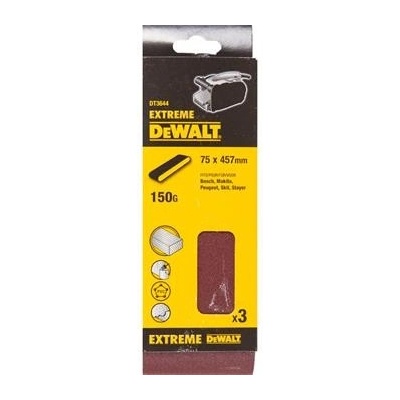 DeWALT DT3644 Víceúčelový brusný pás - 150G - 75 mm x 457 mm 3ks