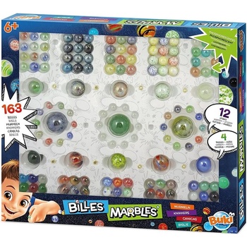 Buki France Мраморни топчета - Кутия със 163бр топчета (bkpm855)