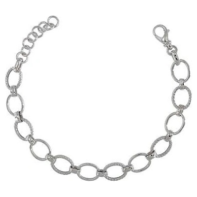 INFINITYSILVER Stříbrný náramek oválky 2024GE84218+
