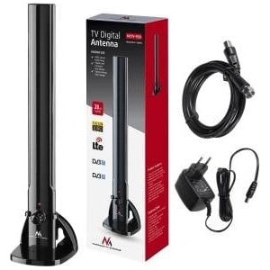 Maclean Стайна ТВ антена dvb-t2 hevc тръбна mctv-930 lte, черна