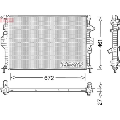 Chladič, chlazení motoru DENSO DRM10048