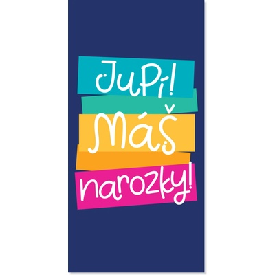 Albi Obálka na peníze k narozeninám - Barevné vzkazy