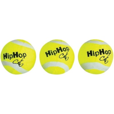 HIP HOP DOG HHD Tenisové lopticky s rolnickou 4cm 3ks