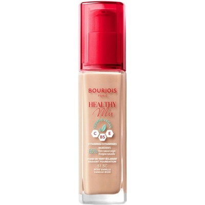 Bourjois Healthy Mix Clean vegánska zosvetľujúca báza 51,5 ružová vanilka 30 ml