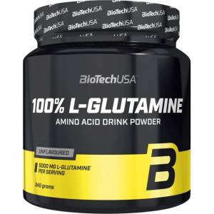 BioTechUSA 100% L-Glutamine Powder [240 грама] Неовкусен