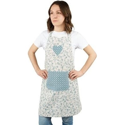 Vlnka Kuchyňská zástěra květ modrá