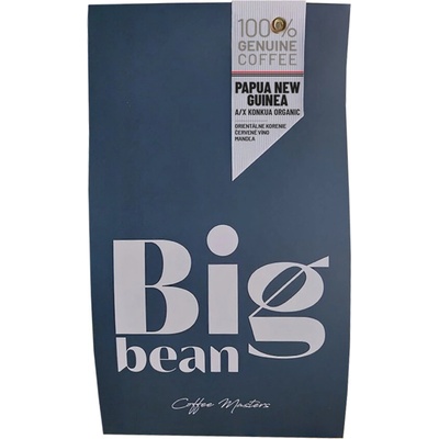 BigBean Papua Nová Guinea A/X Konkua Organic 100% Arabica 0,5 kg