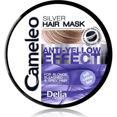 Delia Cosmetics Cameleo Silver маска за коса неутрализиращ жълтеникавите оттенъци 200ml