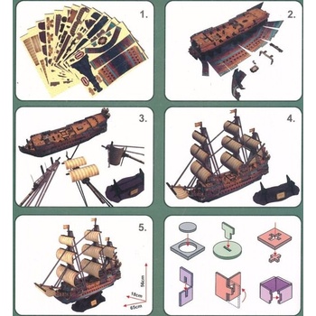 CubicFun 3D puzzle Loď The Spanish Armada San Felipe 248 ks