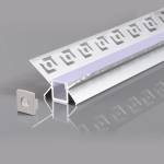 OPTONICA АЛУМИНИЕВ ПРОФИЛ ЗА LED ЛЕНТА СИВ L=2m 48x28mm (5166)