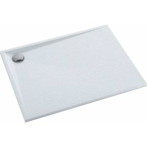 OMNIRES Правоъгълно душ корито от композит Omnires Stone матово бяло 90x100 см (STONE90/100BM)