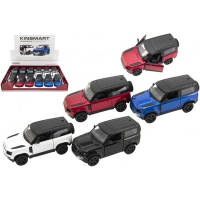 Auto Kinsmart Land Rover Defender 90 kov/plast 12 5cm na spätné natiahnutie výber 4 farby 1:36