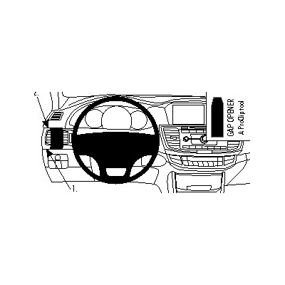 Brodit ProClip montážna konzola na palubnú dosku pre Honda Accord 13-14, 804821