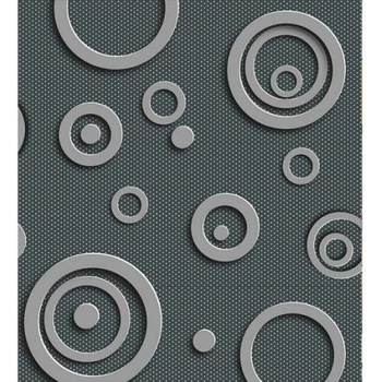 DIMEX ART s. r. o Флизелинов фототапет 3d метални кръгове 225 x 250 см